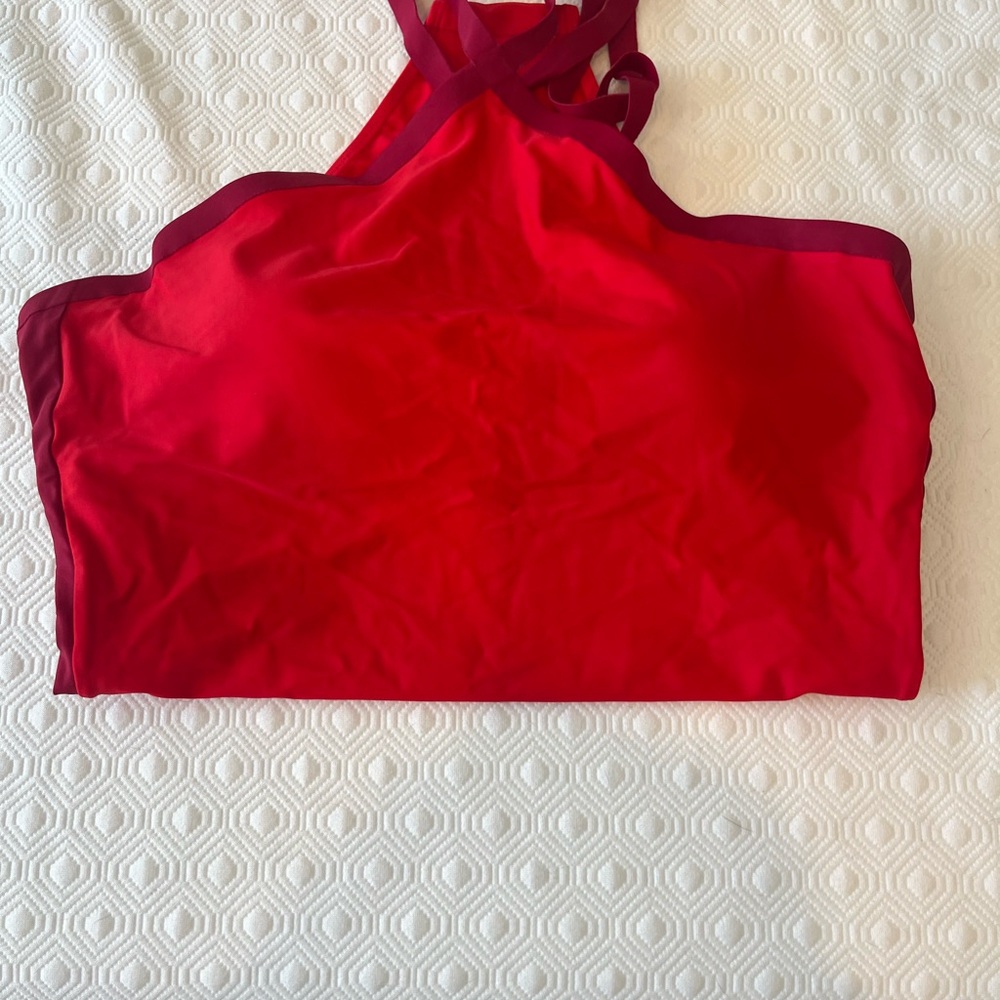 Summersalt Red One-Piece Swimsuit with Crossback Straps - Picture 2 of 4